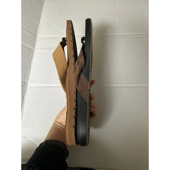 Reef Men's Cushion Phantom Thong Flip Flops Leather Sandals - Picture 9 of 9